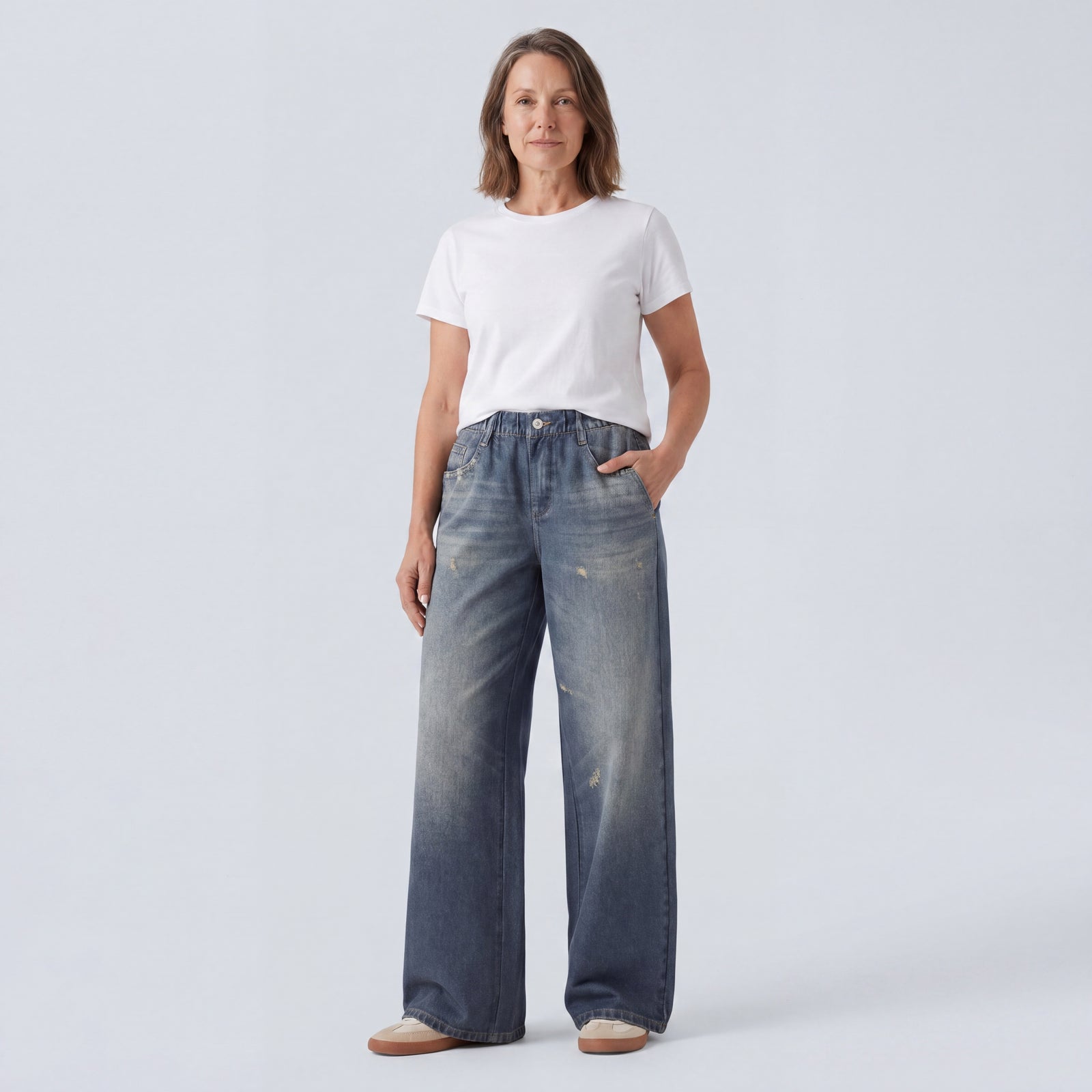 Luvare's Wide Leg Jeans